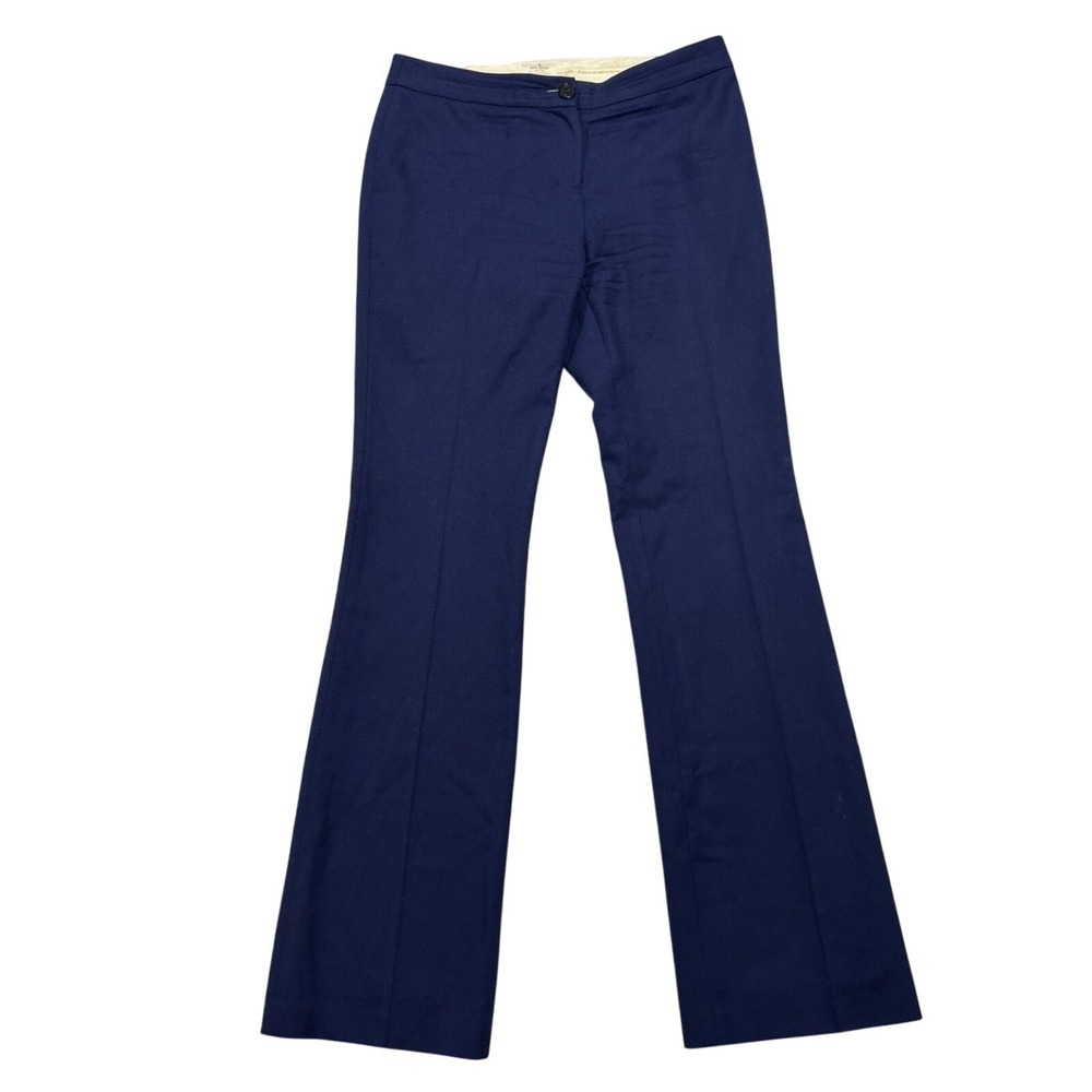 Kate Spade Pants Size 8 Women's Blue Lined Dressy Trousers Preppy Old Money